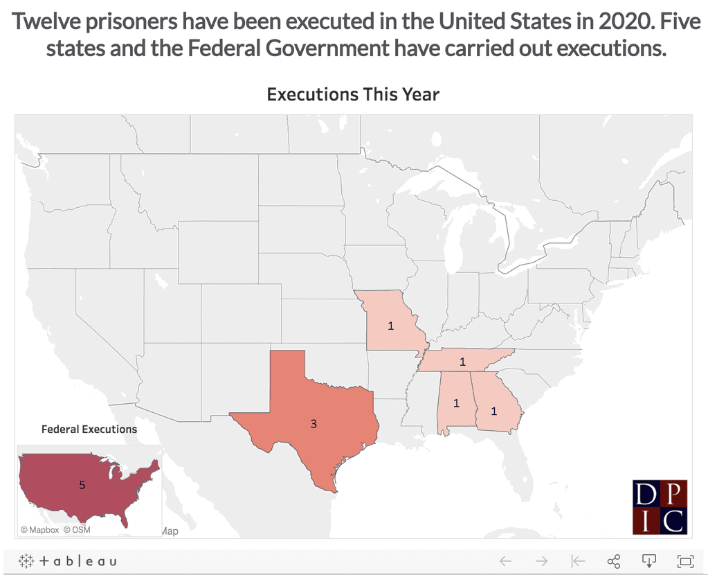 DPIC Analysis: Federal Execution Spree Out of Step with U.S. Death Penalty Trends and Attitudes