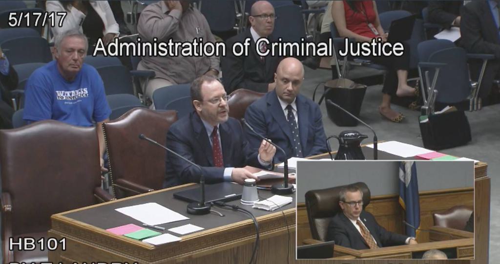 Committee on Administration of Criminal Justice, Louisiana House of Representatives: Testimony on HB 101–Eliminating the death penalty for offenses committed on or after August 1, 2017