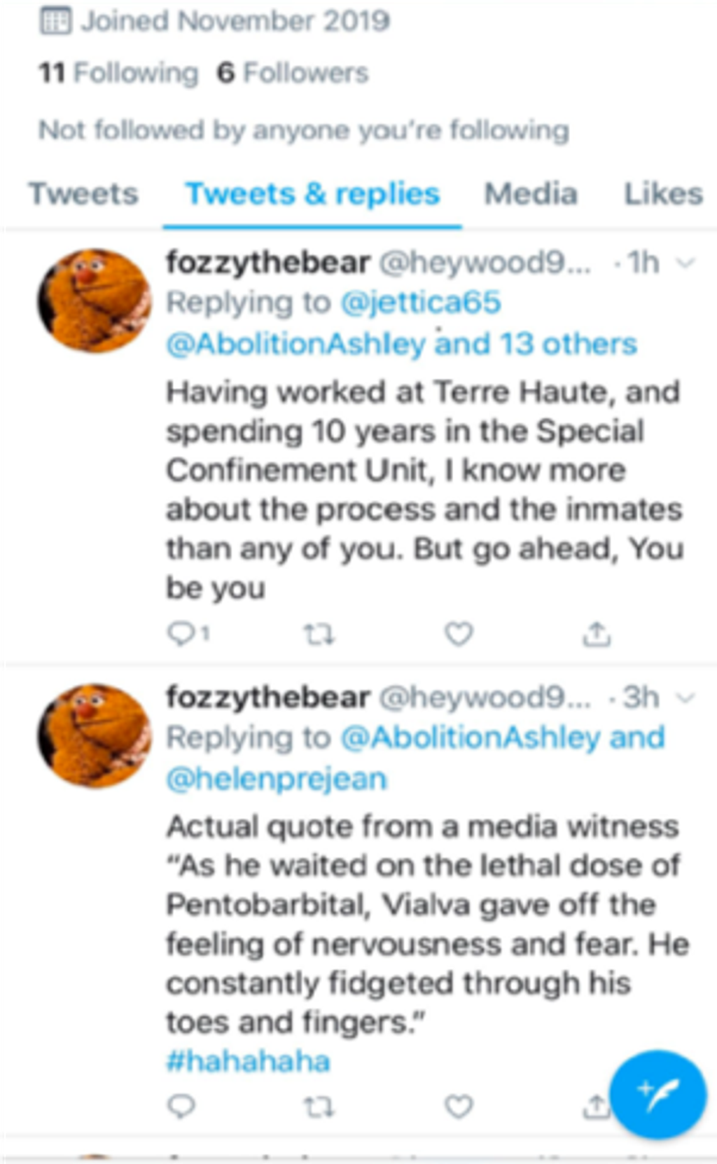 Federal Death Row Counselor Removed from Position After Allegedly Trolling Anti-Death Penalty Activist and Mocking Prisoners