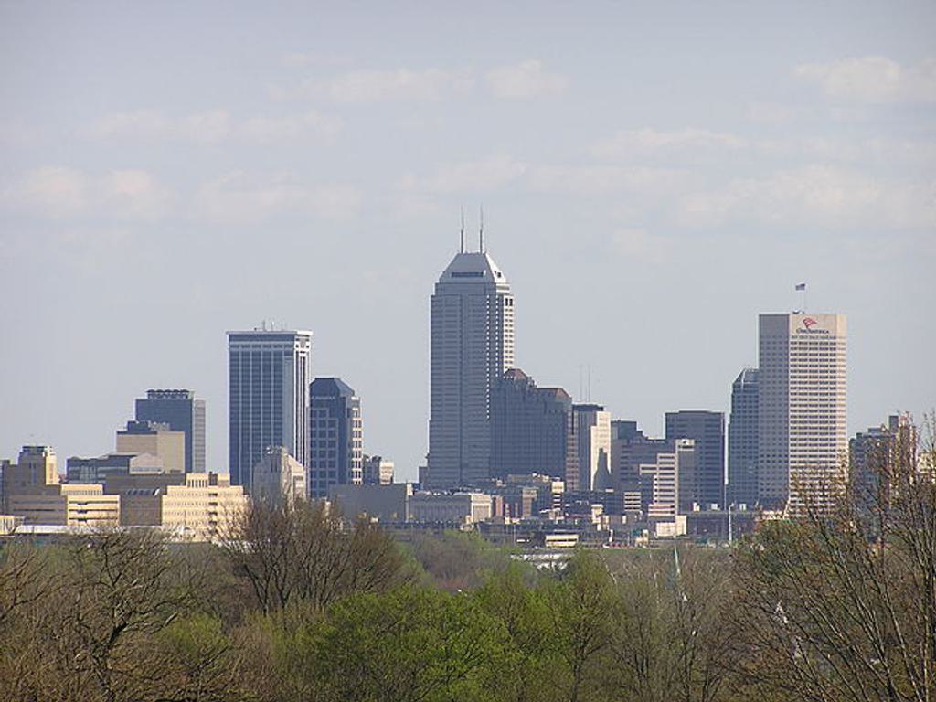 Indianapolis skyline. Public domain image.