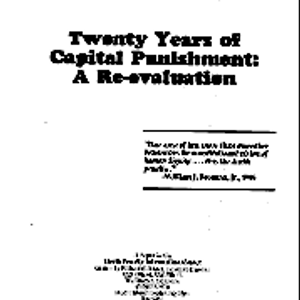 Twenty Years of Capital Punishment: A Re-Evaluation
